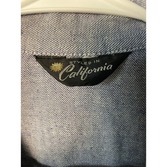 Vintage Styled in California Denim Hippie Chore Jacket. Great condition. - Picture 5 of 6